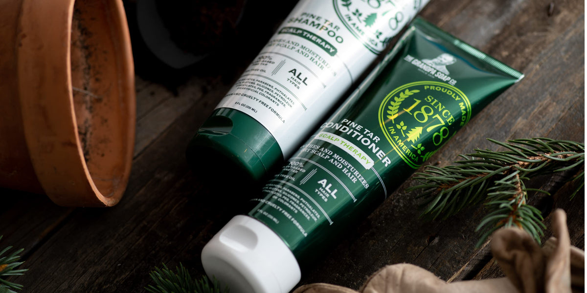 Pine Tar Conditioner Scalp Therapy soothes and moisturizes - For dry scalp and hair (235ml/8.0oz)