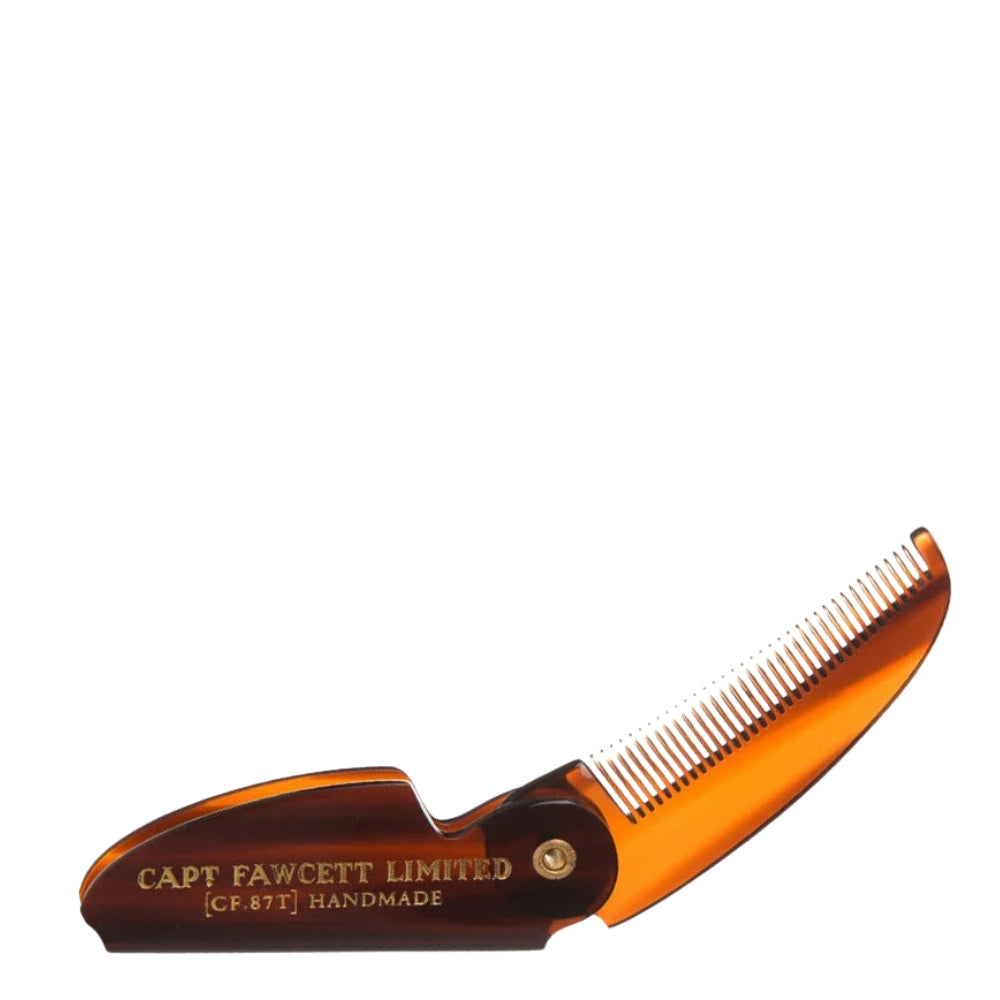 Peigne à moustache de poche pliable CF.87T (117mm/4.6")