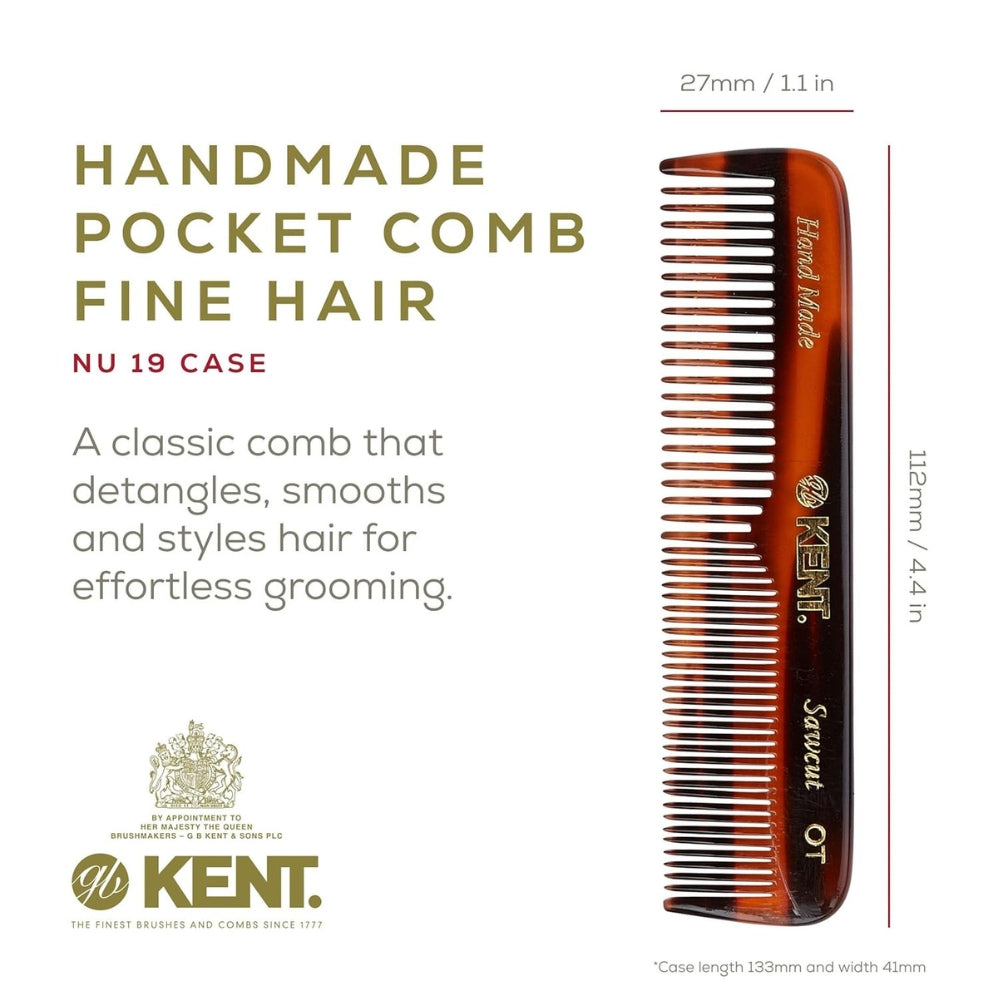 Nu 19 Case Coarse/Fine Tooth With Leather Case & Metal File (110mm/4.3'')