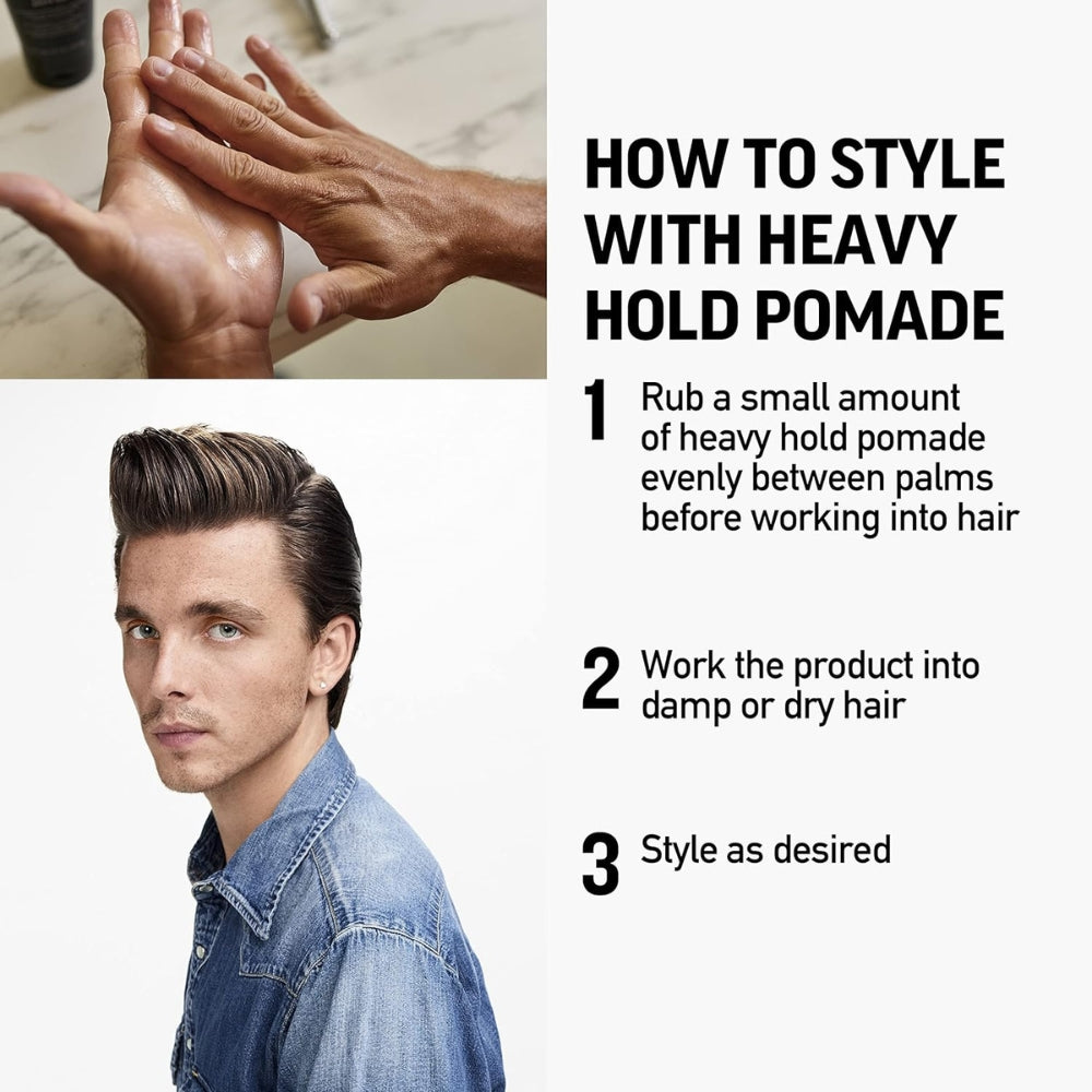 Pommade "Heavy Hold Pomade" - Tenue très forte et brillance élevé (85g/3.0oz)