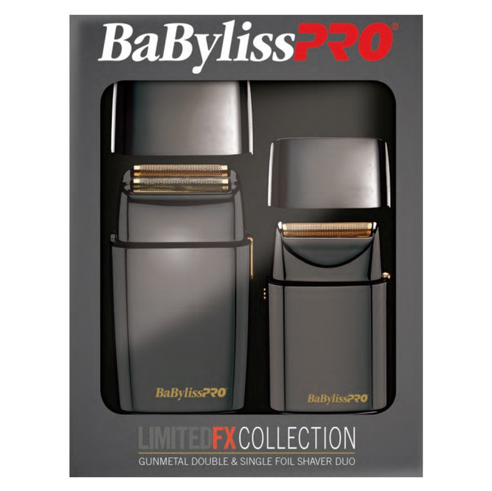LimitedFX Collection Double & Single Foil Shaver Set - Gunmetal