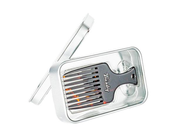 Peigne pick à barbe 1,5mm d'espacement (74mm/2.91") - Noir