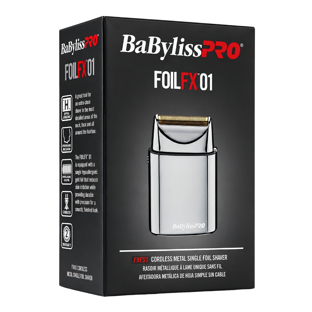 FoilFx01 Cordless Metal Single Foil Shaver - Silver
